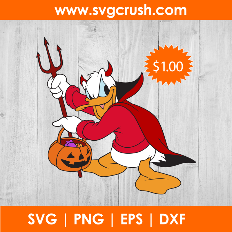 Donald Duck Halloween SVG