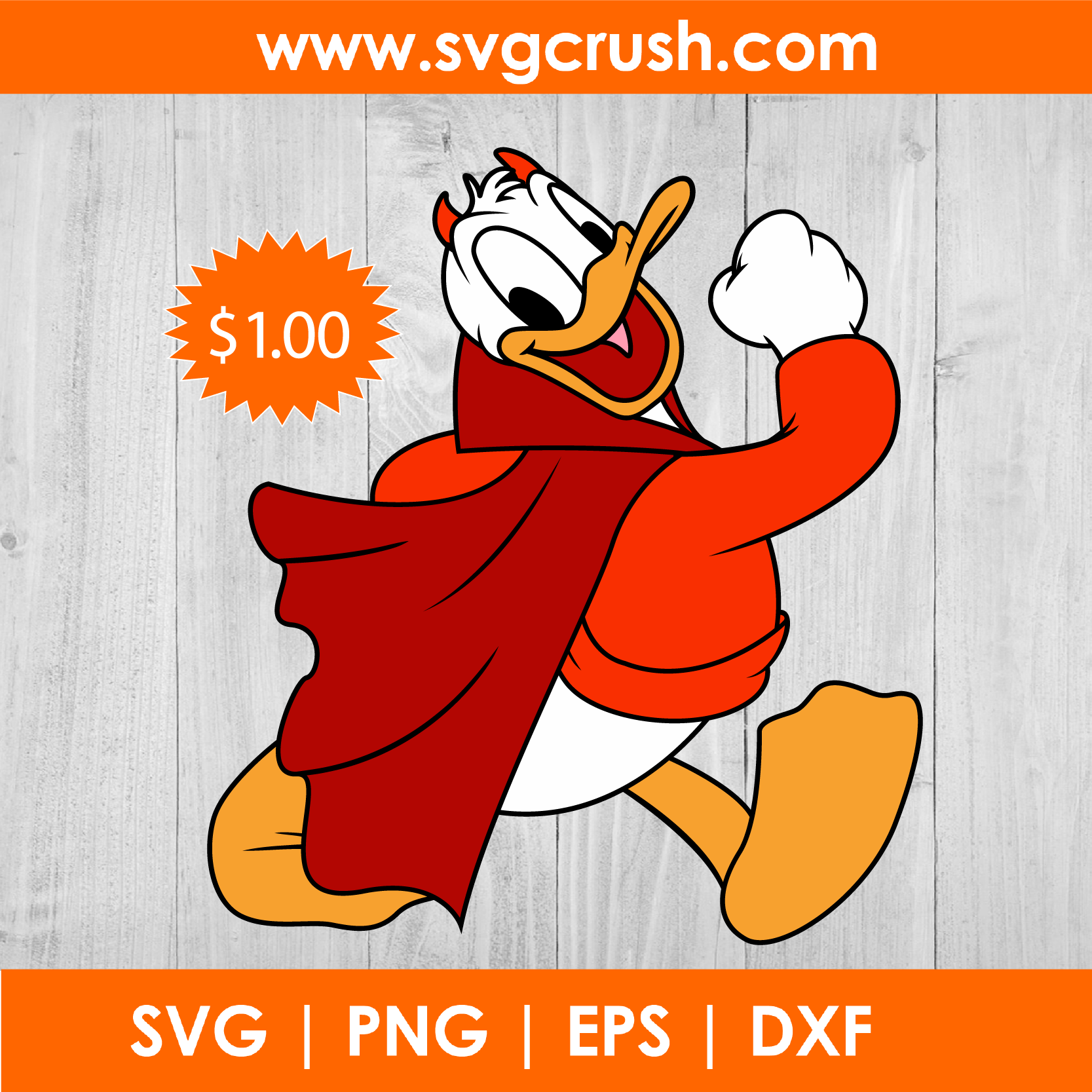 Donald Duck Halloween SVG