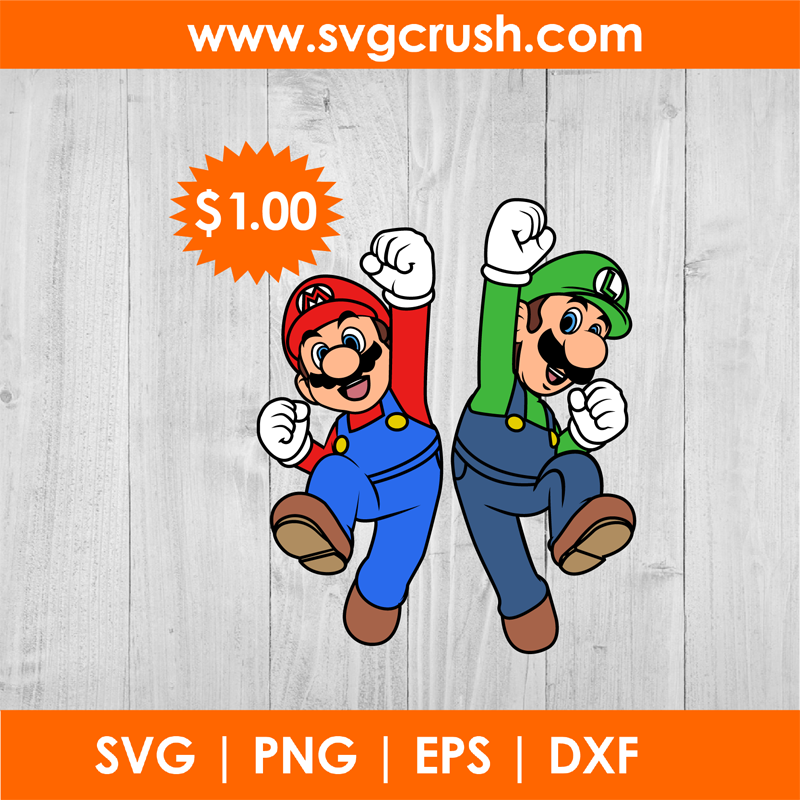 Mario Luigi Svg 