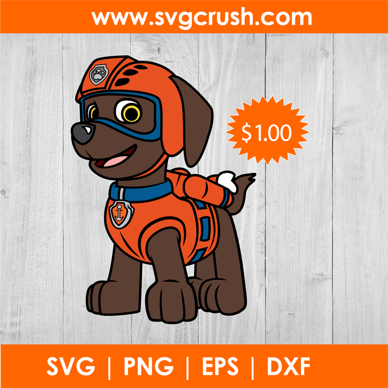 Chase Paw Patrol SVG PNG EPS DXF Cutting Files Cricut Silhouette