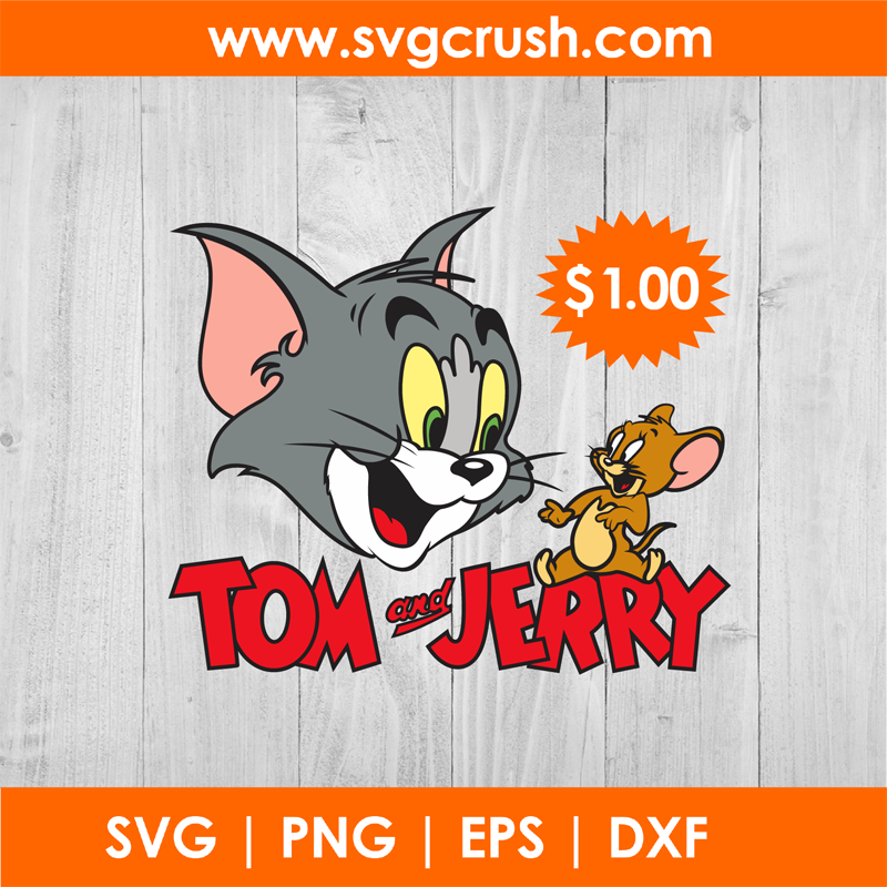 Tom And Jerry Chasing SVG